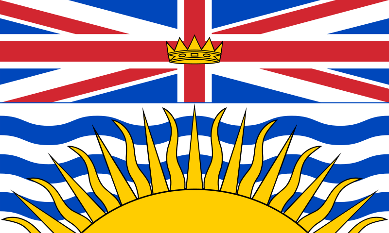 Old British Columbia flag